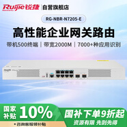銳捷（Ruijie）企業(yè)網(wǎng)關(guān)路由器RG-NBR-N7205-E無公網(wǎng)IP異地組網(wǎng)SD-WAN 免費監(jiān)控大屏 帶機500 帶寬2000M 多WAN口