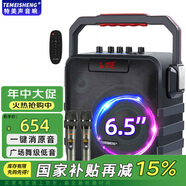 TEMEISHENG特美聲音響SL05-26廣場(chǎng)舞戶外音響K歌唱歌家用演出大功率便攜式手提藍(lán)牙音箱美聲話筒移動(dòng)手提音箱 SL06-26+雙話筒+歌曲U盤