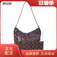MK&GN奢侈品女包老花托特包mk女包2025新款包包輕奢大牌通勤肩腋下大包 咖啡色