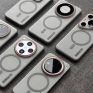 電小嘟新款首發(fā)適用vivoX200s磁吸手機殼OPPOFindx8s+新x7Ultra硬Reno一加Ace5女iQOO13真我GT7魅族21pro 磁吸【磨砂鈦灰】柔砂PC OPPO Find X8S