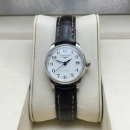 【二手99新】浪琴（LONGINES）名匠系列女士腕表自動(dòng)機械瑞士奢侈腕表 二手浪琴女表 L2.128.4.78.3白盤(pán)皮帶25.5mm