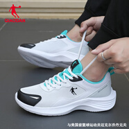 喬丹男鞋運動鞋男跑步鞋2025秋季網(wǎng)面透氣休閑鞋減震旅游鞋男士鞋子R 喬丹白/藍綠-222W 43