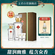 文君 綠色禮盒 52度 500ml+100ml 禮盒裝 濃香型白酒 劍南春集團(tuán) 