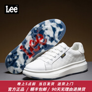 Lee男鞋休閑鞋設(shè)計感增高小白鞋男生時尚經(jīng)典板鞋舒適百搭白色鞋子男 白色 39 【偏大/請拍小一碼】