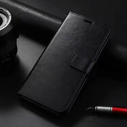 三星（SAMSUNG）適用三星S20FE手機(jī)殼S24+翻蓋皮套S22Ultra s21全包S23老人S25外殼S10 5G錢包款S6男S7edge S9Plus 黑色 送掛繩 三星GalaxyS6