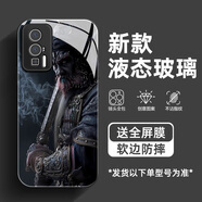 臻殼 適用紅米k60pro手機殼2025新款k60游戲黑神話(huà)鐘馗k60鏡面鋼化玻璃高級感超薄全包防摔保護套 經(jīng)典黑-黑鐘馗A6-全屏膜 紅米k60pro