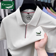 卡帝樂(lè )鱷魚(yú)鱷魚(yú)恤100純棉短袖T恤男翻領(lǐng)2025夏季新款休閑polo衫男裝上衣潮 15206白色 M 建議100-125斤