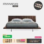 FINNNAVIAN 芬納維亞 新品 別墅大平層雙人床 Onda昂達(dá)意大利現(xiàn)代簡(jiǎn)約全皮床 S-1級(jí)皮料 1.5m