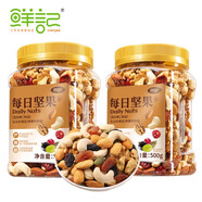 鮮記新春開門紅每滿300減40每日堅果500g罐裝混合果仁休閑零食 每日堅果500g罐裝 *2