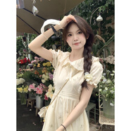 冉藝嵐同款碎花連衣裙女2025新款春夏仙氣少女森系長裙氣質多巴胺穿搭公 短款_現(xiàn)貨速發(fā) S _(93斤以下)
