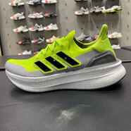 阿迪達斯夏季男款女款跑步鞋ULTRABOOST 5時尚潮流舒適透氣低幫緩震運動鞋 ID8819/亮檸檬黃/黑 40