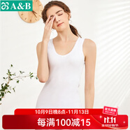 AB內(nèi)衣女士全棉本命年大紅彈力蕾絲花邊打底衫吊帶衫女式背心8191 白色 3XL
