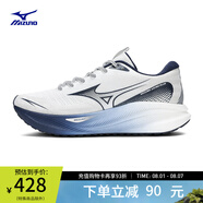 美津濃（MIZUNO）ASTRO PLUS運(yùn)動跑步鞋子男女夏季透氣厚底緩震回彈專業(yè)體考慢跑鞋 03/白/深藍(lán) 36.5 (230mm)