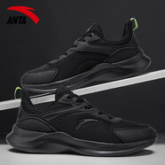 安踏男鞋運動(dòng)跑步鞋男2025新款冬季網(wǎng)皮面減震休閑鞋男士增高老爹鞋男 黑/熒光閃耀綠-2 39