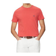 Polo Ralph Lauren男士經(jīng)典 Polo 胸袋短袖圓領(lǐng)修身T恤 紅色 均碼 |XL