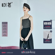 日著原創(chuàng)設(shè)計(jì)感女裝夏季新款 外穿小眾格小吊帶背心女上衣 盒灰格 L