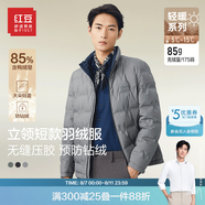 紅豆羽絨服男短款輕商務(wù)立領(lǐng)85%鴨絨輕盈防風(fēng)防鉆絨保暖外套 S2素彩灰 XL 【180/100B】