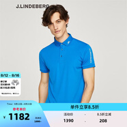 金林德伯格（J.Lindeberg）商場(chǎng)同款夏季新款休閑短袖POLO衫翻領(lǐng)T恤男進(jìn)口 天空藍L1Z S