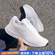 耐克（NIKE）官網(wǎng) 女鞋 25夏新款舒適減震網(wǎng)面運(yùn)動(dòng)休閑鞋輕便透氣低幫跑步鞋女 【曬圖返10】RUN DEFY/純白 36.5 碼（內(nèi)長(zhǎng)230mm）