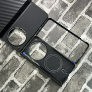 司德威適用OPPOfindn3手機(jī)殼凱夫拉磁吸OnePlus Open芳綸纖維保護(hù)套o(hù)ppo典藏版通用折疊屏碳纖維保護(hù)殼 黑灰600D細(xì)紋火山口整套(金屬框+磁吸+中軸) oppdfindn3(典藏版