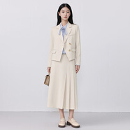 特洛曼時(shí)尚OL職業(yè)女裝套裝休閑西裝夾克外套女短款小個(gè)子正裝面試套裙