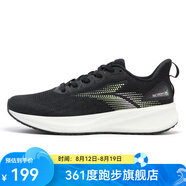 361度女鞋運(yùn)動(dòng)鞋夏季新款女緩震跑鞋 曜石黑/螢光微黃綠 35