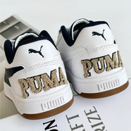 彪馬（PUMA）板鞋男女鞋 2025秋季新款運(yùn)動鞋低幫透氣小白鞋休閑鞋經(jīng)典板鞋男 395082-01/彪馬白-海軍藍(lán)-淺棕 38