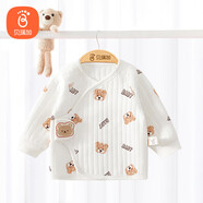 貝瑞加（Babyprints）嬰兒半背衣新生兒秋冬衣服初生寶寶加厚上衣柔軟護(hù)肚 酷熊59