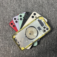適用蘋果11適配拆機殼中框iPhoneXR拆機后蓋殼蘋果11拆機殼總成框 11黑/白/綠/紫/紅/黃 98新 收藏贈按鍵卡托