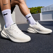 耐克（NIKE）男鞋 2025夏季新款網(wǎng)面透氣跑步鞋緩震運動(dòng)休閑鞋 象牙白/透氣鞋面 【輕便耐磨】 41 (260mm)