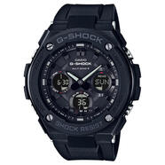 卡西歐男表 GST-W100系列多時(shí)區計時(shí)夜光太陽(yáng)能六局電波男士防水手表 GST-W100G-1BJF