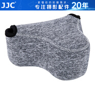 JJC 相機(jī)內(nèi)膽包 收納保護(hù)套 適用于索尼A6600 A6100 A6000 A5100 A6300 A6400 ZV-E10 RX1RII微單配件 OC-S2BG中號(hào) 深灰色