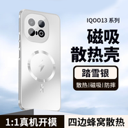 澤逸（ZEYI）適用iqoo13/pro手機殼 VIVO全包防摔新款簡(jiǎn)約商務(wù)磁吸蜂窩散熱保護套男女 【踏雪銀】Magsafe磁吸-蜂窩散熱-贈保護膜 iqoo13