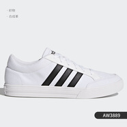 阿迪達斯 （adidas）男女低幫系帶運動(dòng)休閑小白鞋板鞋 AW3889 AW3889 40