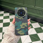 亮多科適用vivoxfold5手機(jī)殼超薄磨砂VIVO X Fold3 Pro外殼碳纖維紋防摔xfold5保護(hù)套折疊屏高級感5G男女 【墨綠迷彩】碳纖維紋理*超薄質(zhì)感 vivoXFold3