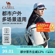 駱駝（CAMEL）云影雙肩包大容量背包男旅行包輕量書包女大學(xué)生戶外徒步登山包 【黑/白-19L】透氣背負(fù),5110E 大容量，輕量透氣