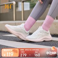 361°運(yùn)動鞋女秋季網(wǎng)布透氣健身輕便休閑厚底慢跑步鞋子女682232210-9