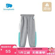 麗嬰房麗嬰房兒童褲子年秋裝新款男女童寶寶多色拼接百搭運動休閑褲 灰色 90 CM/2歲
