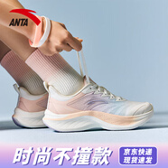 安踏漫步丨跑步鞋女鞋緩震回彈運(yùn)動(dòng)鞋夏季密網(wǎng)透氣專業(yè)防滑體測(cè)慢跑鞋 【飛云2】冰凍藍(lán)/超凡粉 37.5