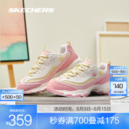 斯凱奇（Skechers）奶茶熊2代丨男女同款春夏老爹鞋潮流復(fù)古增高保暖熊貓鞋休閑鞋 【女款】芝芝桃桃/PKYL 38