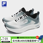 斐樂（FILA）官方男鞋NUVOLE JOG路跑鞋2025夏柔云健步鞋運(yùn)動鞋 白中白-OM 42.5