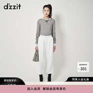 DZZIT地素針織衫打底衫春秋季新款長(zhǎng)袖透感設(shè)計(jì)感小眾 衣女 中灰色 XS