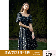 獨束大碼女裝清新抽褶高腰露肩兩穿連衣裙2024夏季新款甜美碎花裙 自由蒲公英 2XL (尺碼：4)