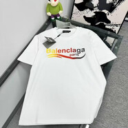 斯特拉麥卡托尼（Stella McCartney）2025夏季新款同款巴黎可樂(lè)短袖印花男女寬松T恤情侶潮牌字母半袖 655-白色 M 80-95斤