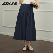 Jessy line杰茜萊半身裙 422212097 藏青 M