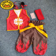 G.DUCKKIDS 六一兒童節(jié)服裝哪吒衣服哪吒魔童降世同款動漫cos全套男女童哪咤 有扣六件套 120 適合身高110-120cm年齡6-7歲