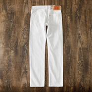 李維斯（Levi's）501男士牛仔褲白色中腰直筒休閑春秋潮流褲子 白色 31 WL32