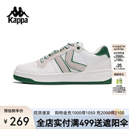 卡帕（Kappa）背靠背板鞋女2024新款情侶復古小白鞋休閑運動(dòng)鞋男款潮 K0EY5CC17 奶白-012 38