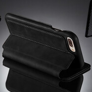 數字小米iPhone8 Plus手機套磁吸翻蓋插卡支架功能蘋(píng)果6s/7保護殼商務(wù)簡(jiǎn)約男女皮套全包防摔 4.7英寸蘋(píng)果7/ 4.7英寸蘋(píng)果7/8/se2翻蓋插卡【黑色】