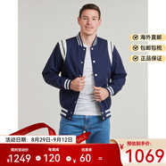 HARRINGTON男士外套學(xué)院風(fēng)開衫單排扣棒球領(lǐng)上衣藍(lán)色春秋25新款VARSITY-BLUE 藍(lán)色 S (EU)